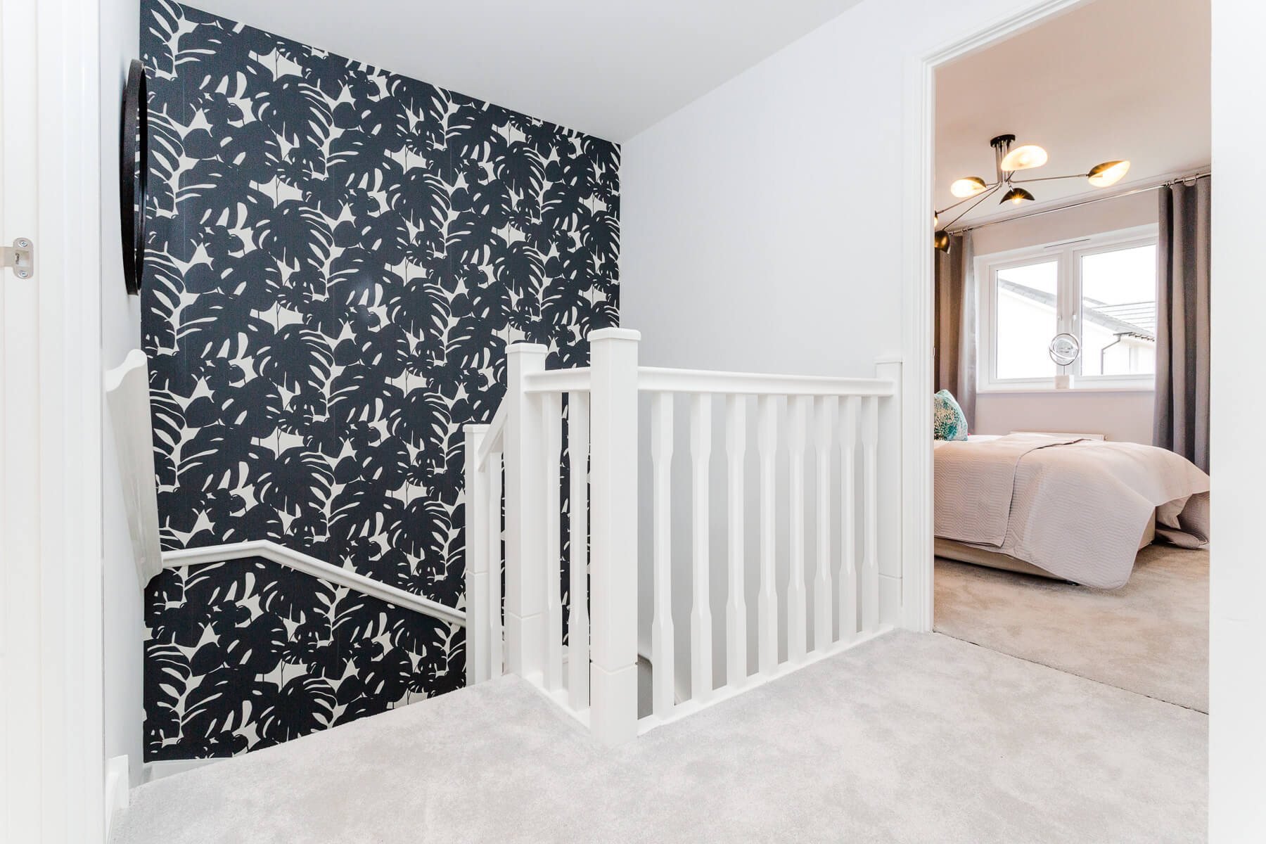 The landing in the Boswell home