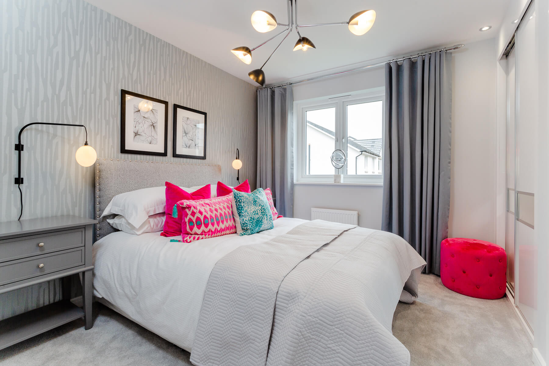 Bedroom one in the Boswell home