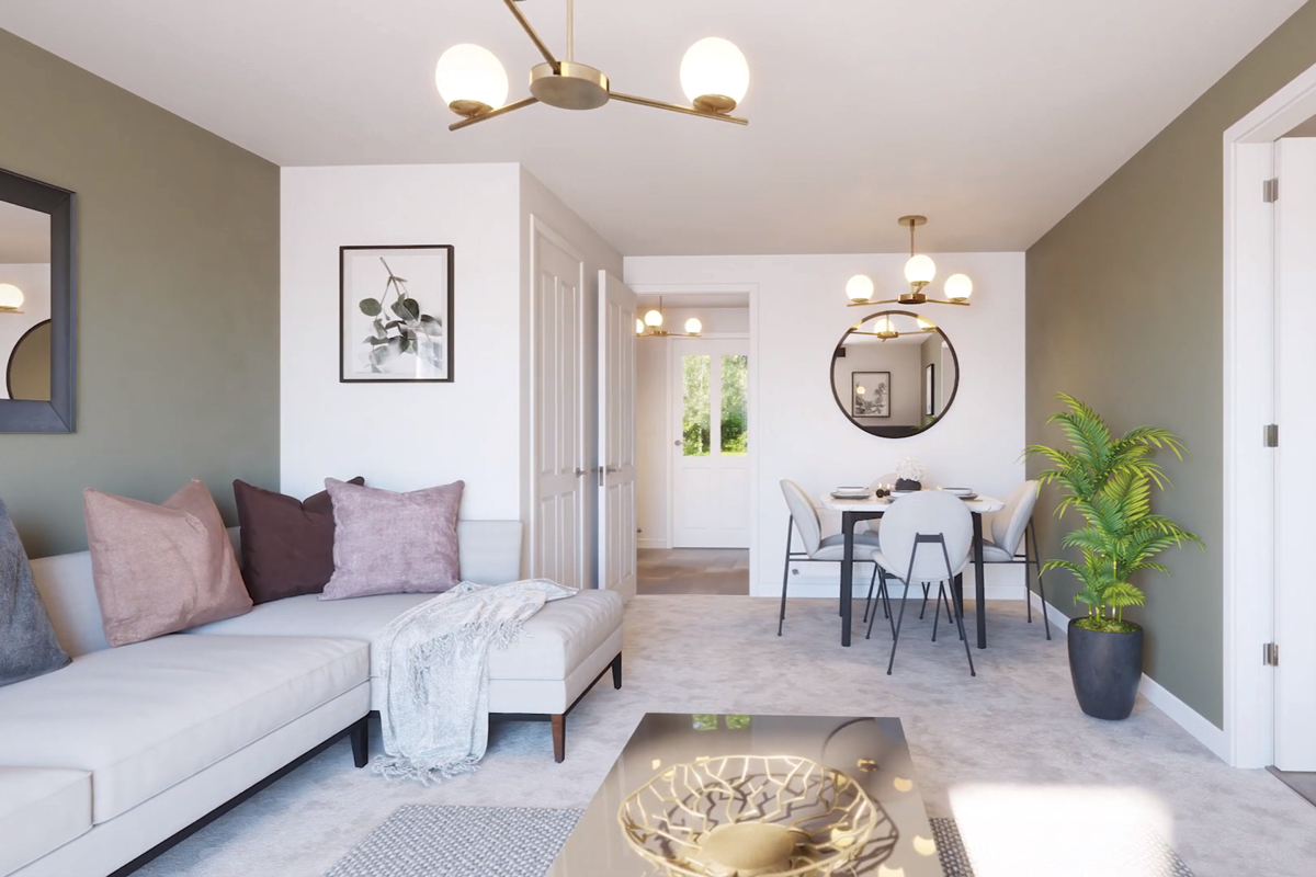 Lounge dining in the Chalmers home