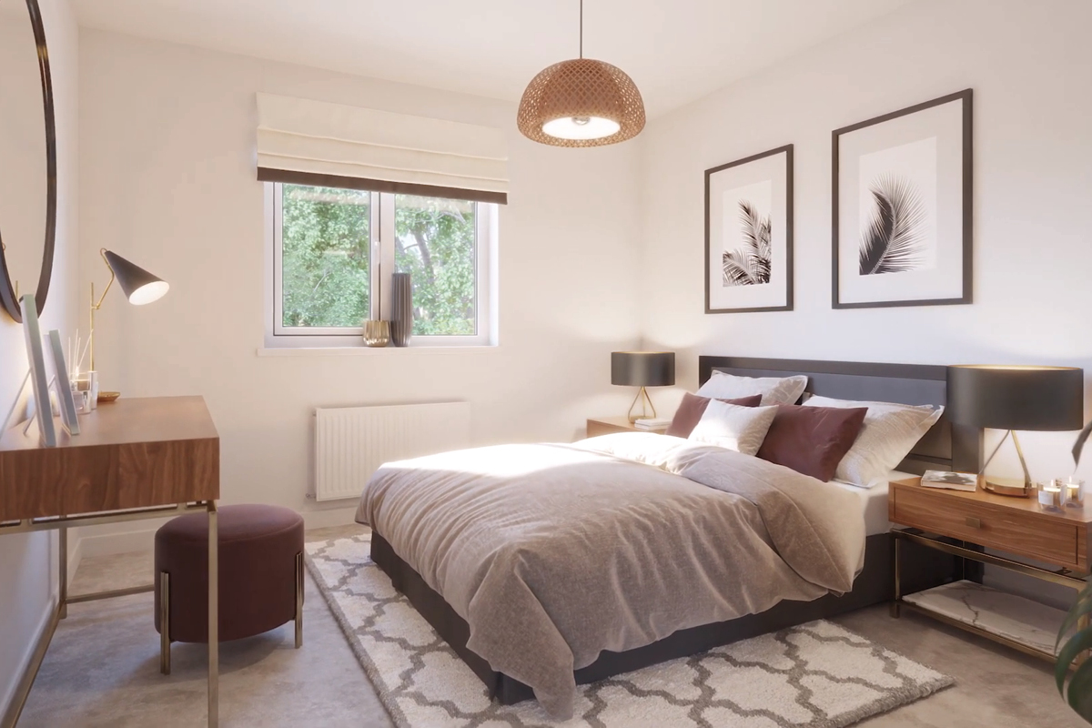 Bedroom two in the Chalmers home