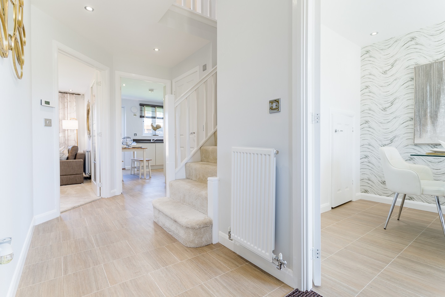 The hallway in the Douglas home