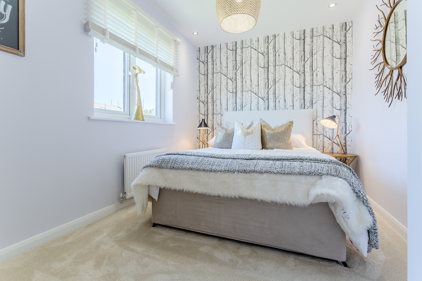 Bedroom three in the Douglas home