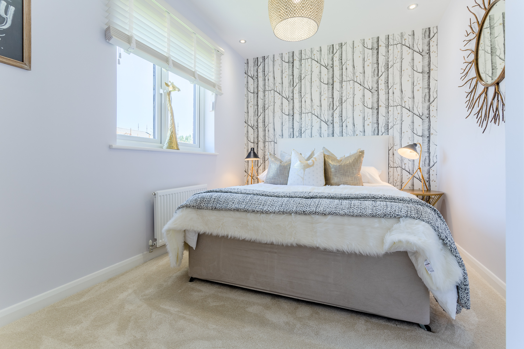 Bedroom three in the Douglas home