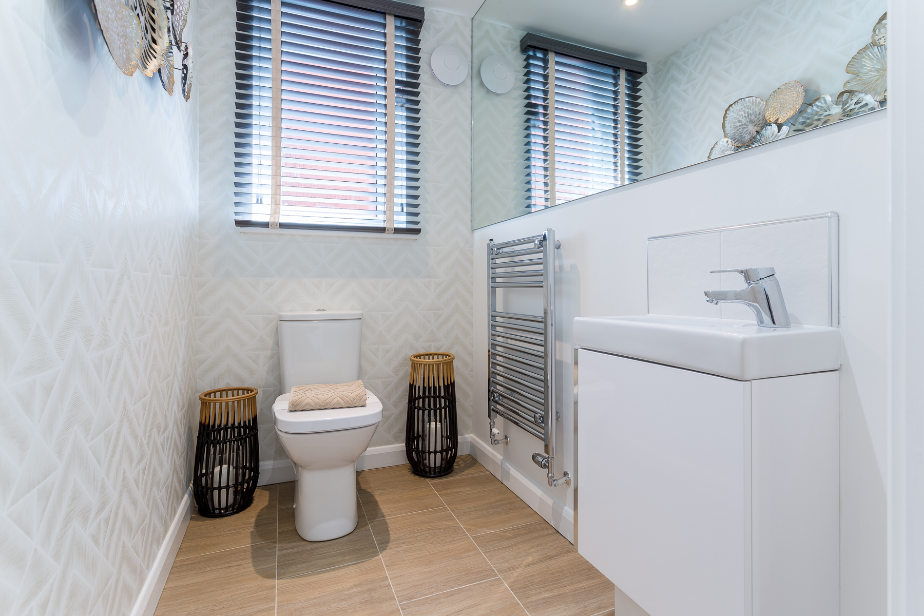 Downstairs toilet in the Douglas home