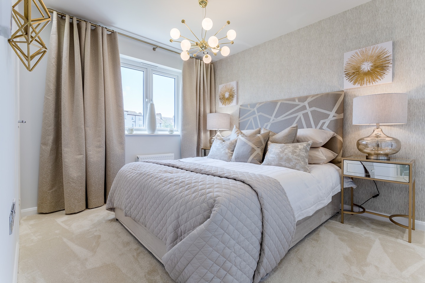 Bedroom one in the Douglas home