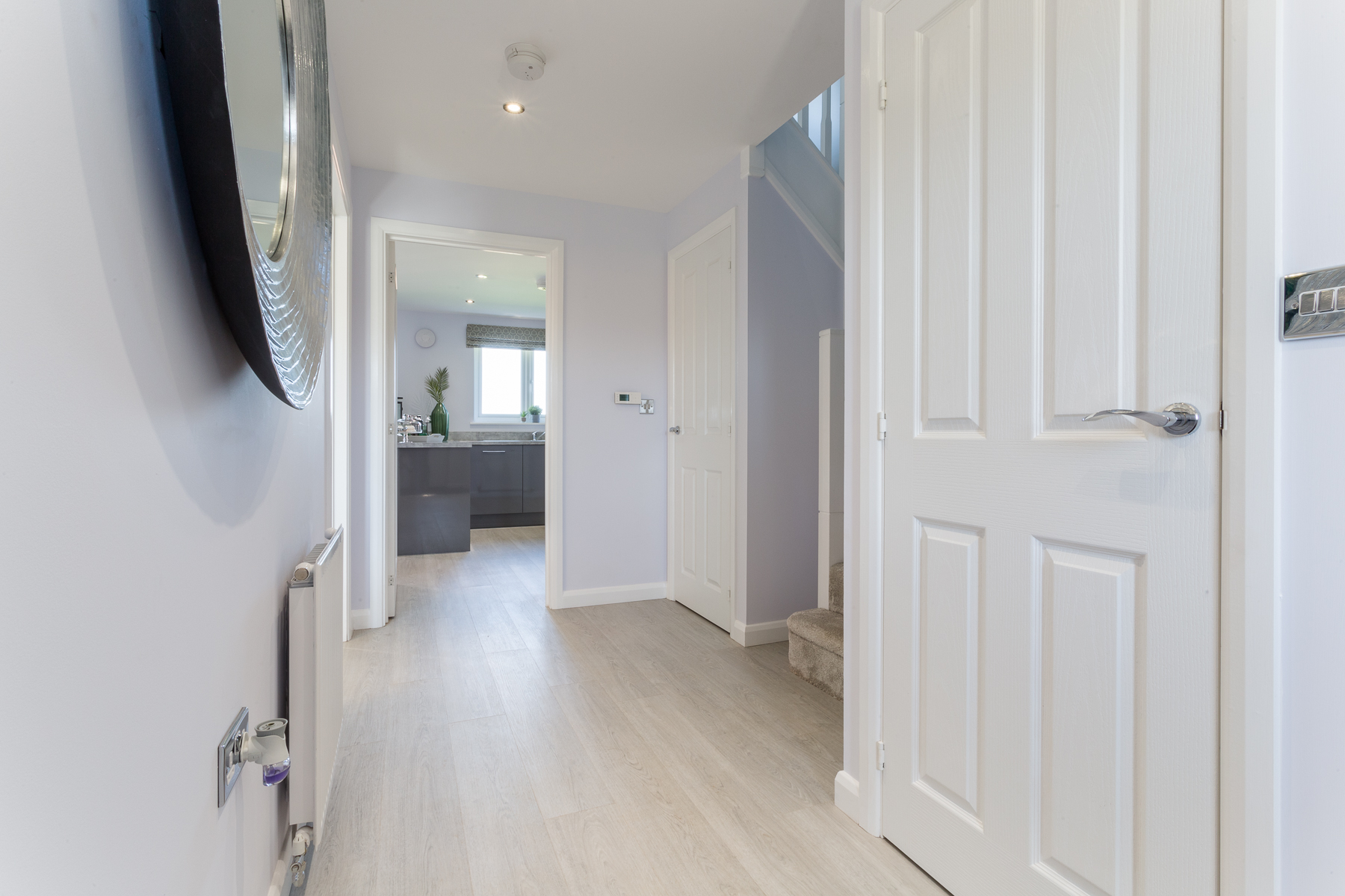 The hallway in the Drummond home