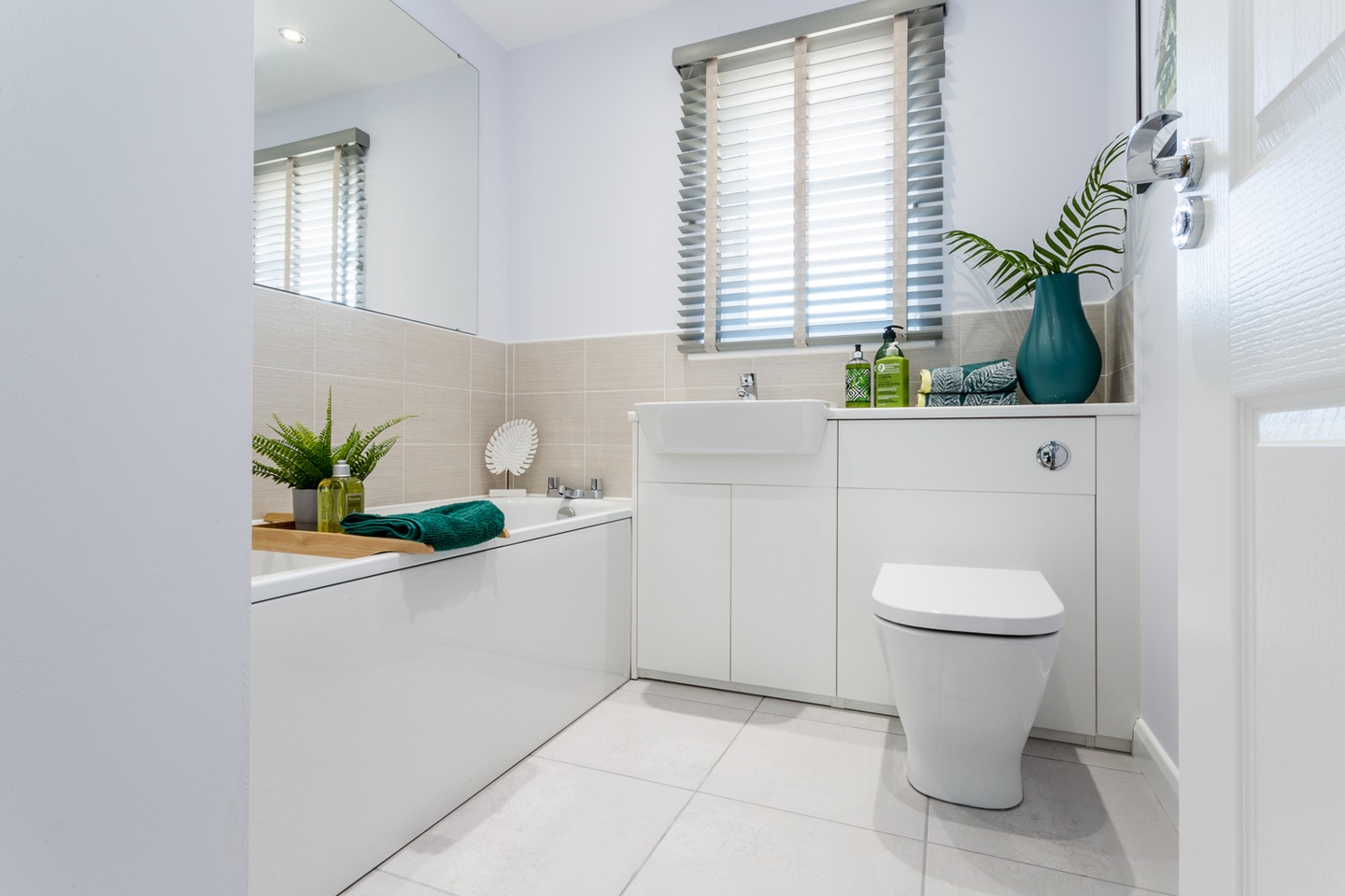 The bathroom in the Drummond home
