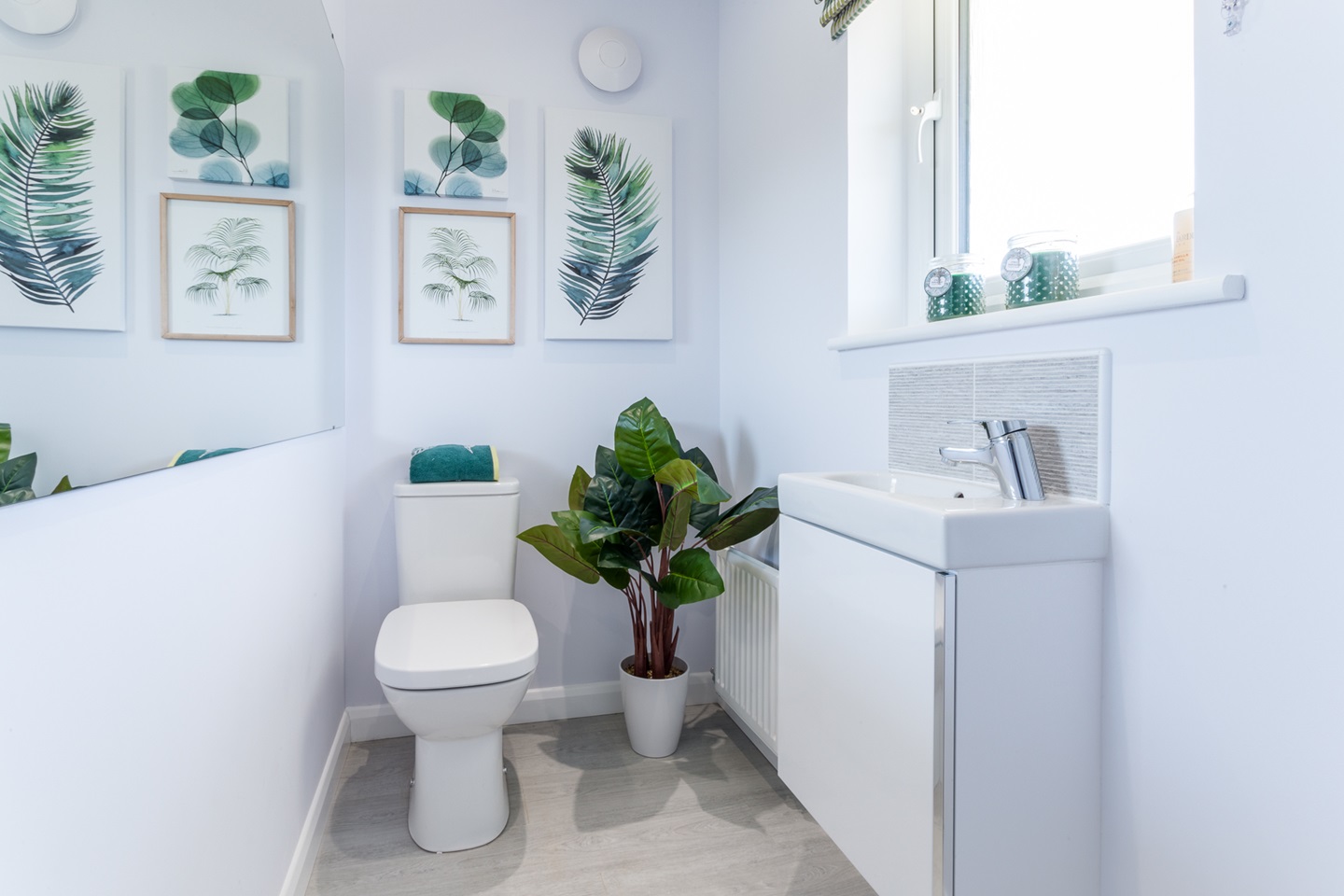 The downstairs toilet in the Drummond home