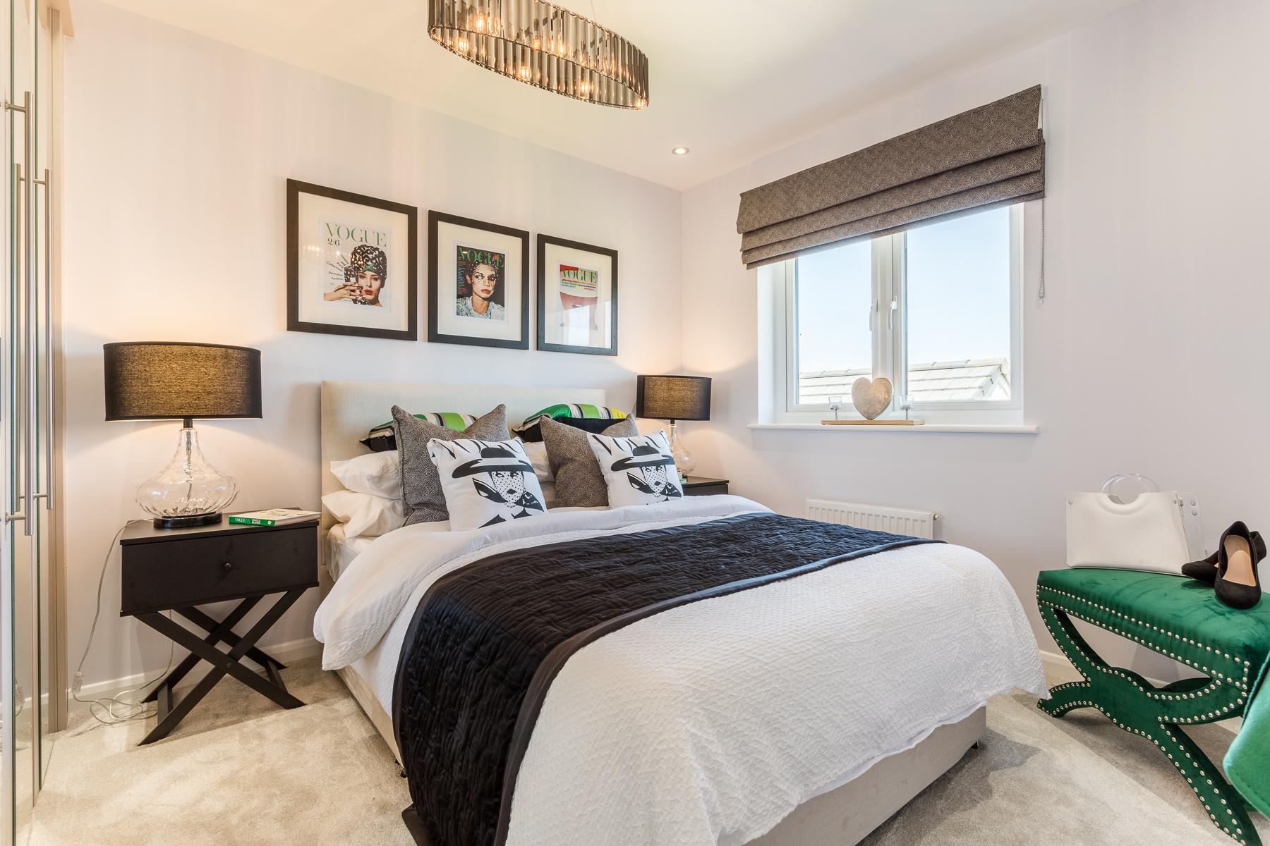 Bedroom two in the Drummond home