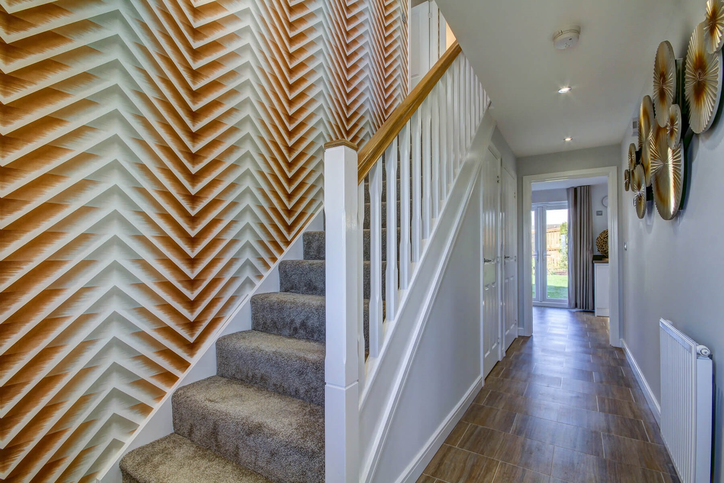 The hallway in the Fraser home