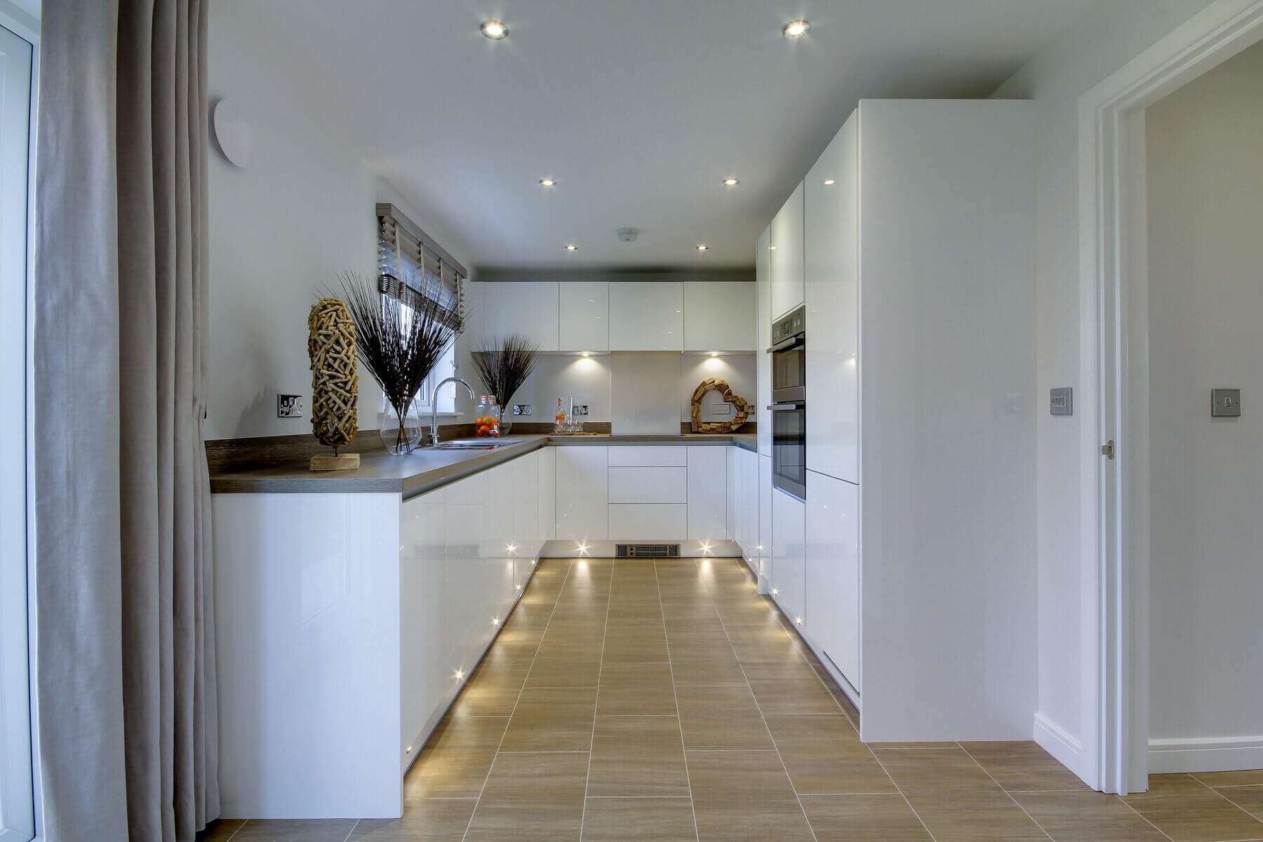 The kitchen in the Fraser home