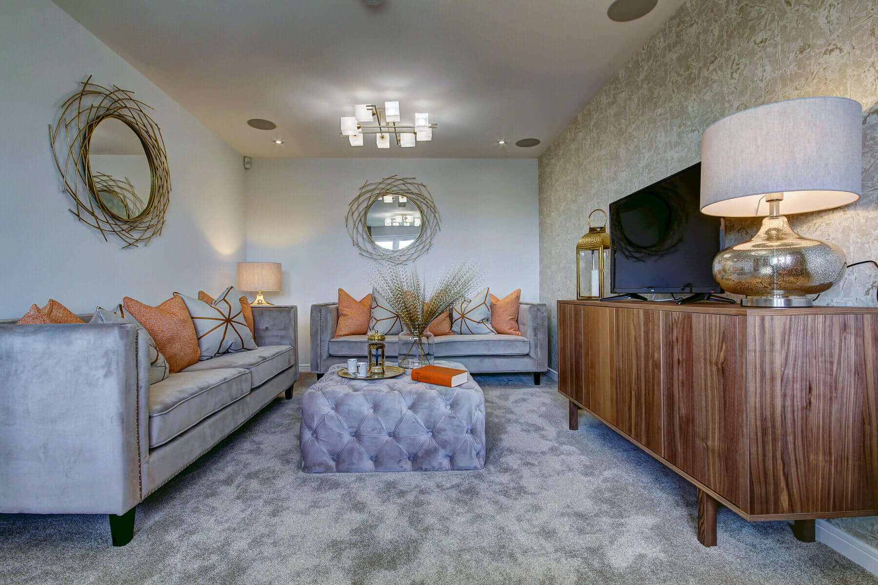 The lounge in the Fraser home