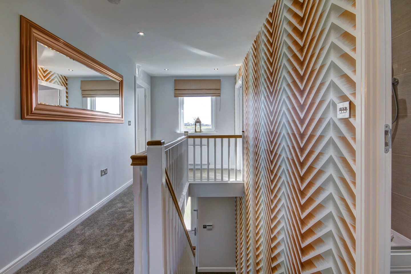 The landing in the Fraser home