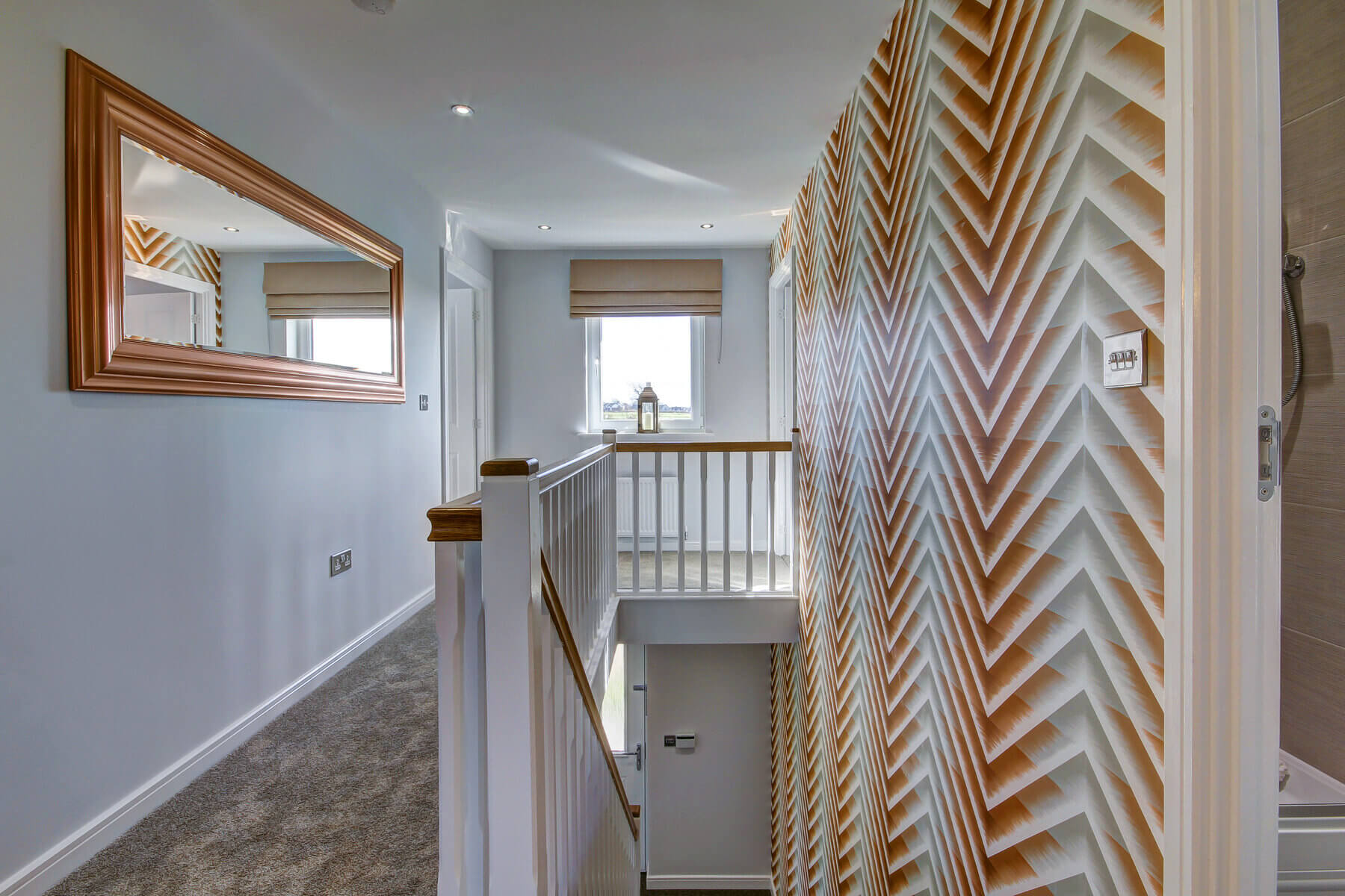 The landing in the Fraser home