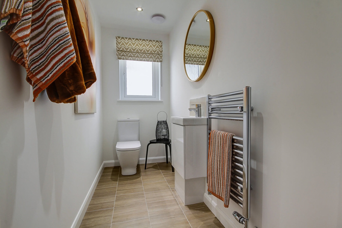 The downstairs toilet in the Geddes home