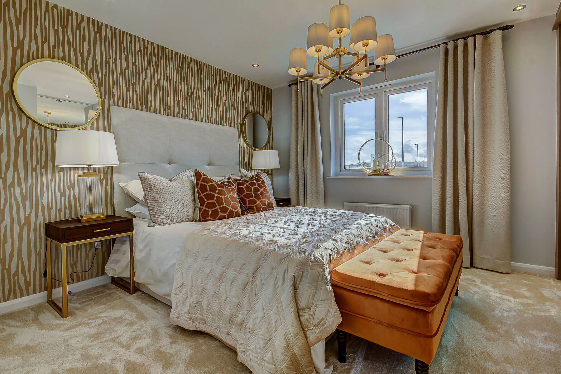 Bedroom one in the Geddes home