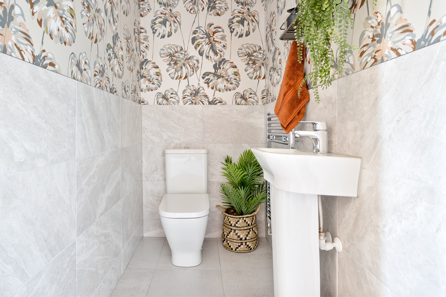 The downstairs toilet in the Maxwell home