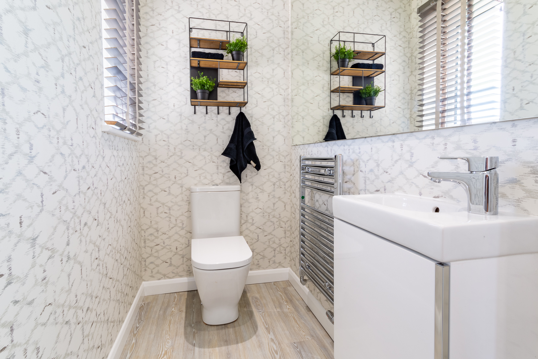 The downstairs toilet in the Monro home