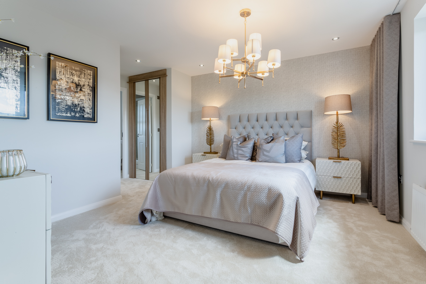 Bedroom one in the Monro home