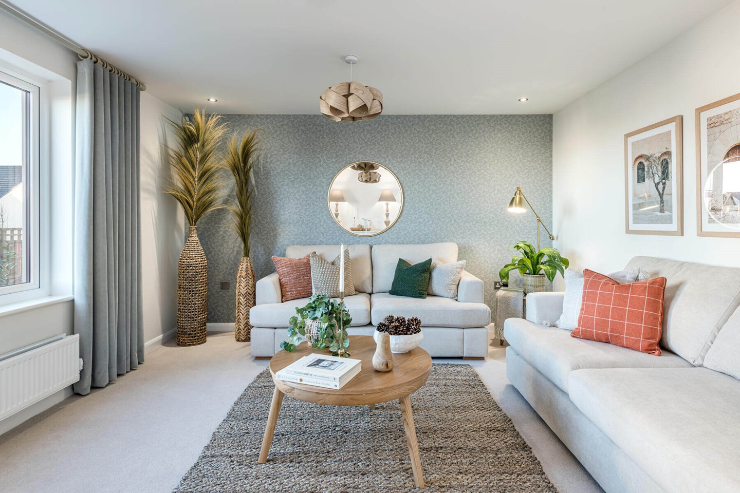 The lounge in the Stewart home