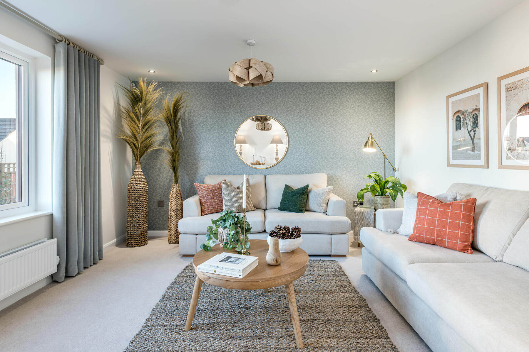 The lounge in the Stewart home