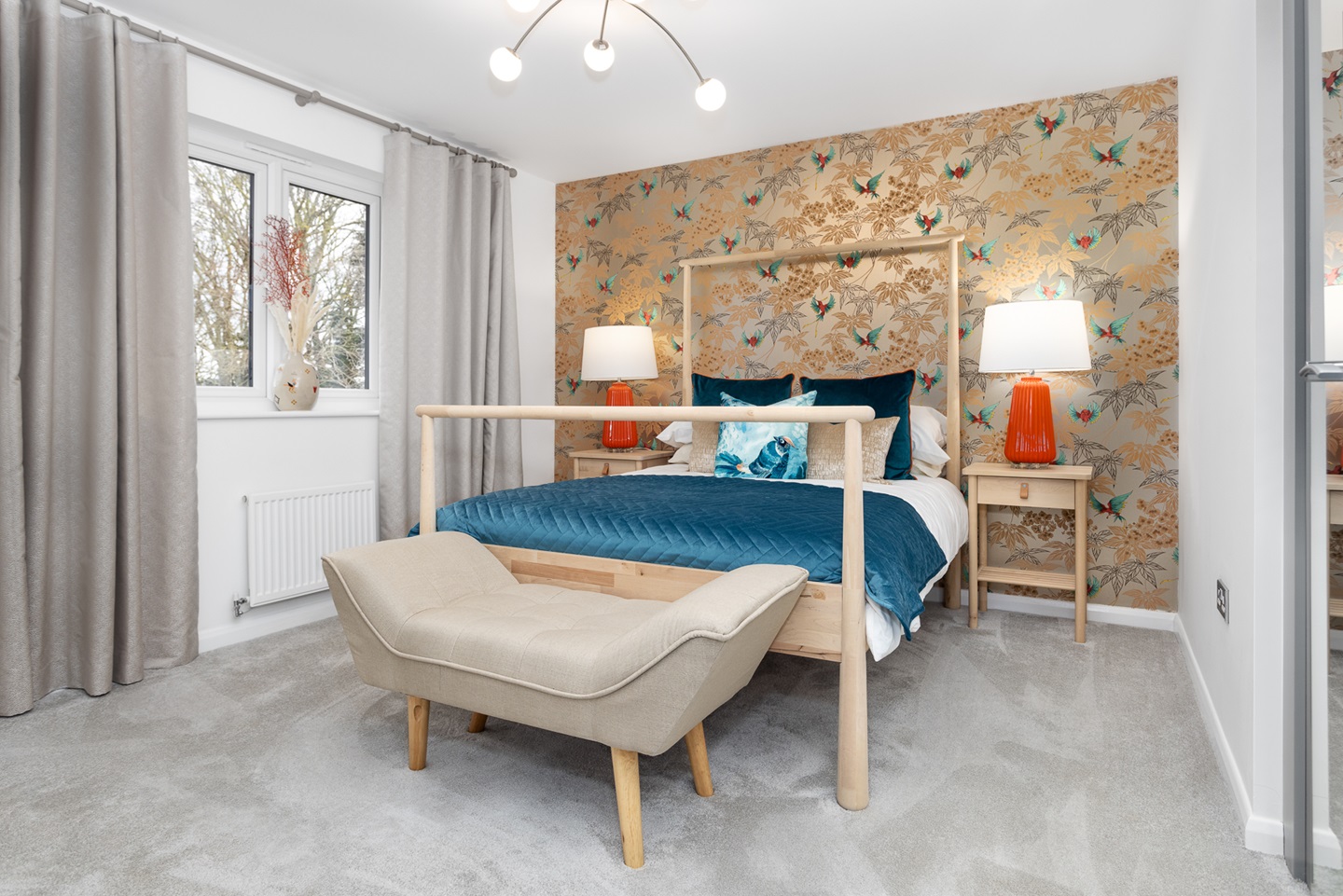 Bedroom two in the Stewart home