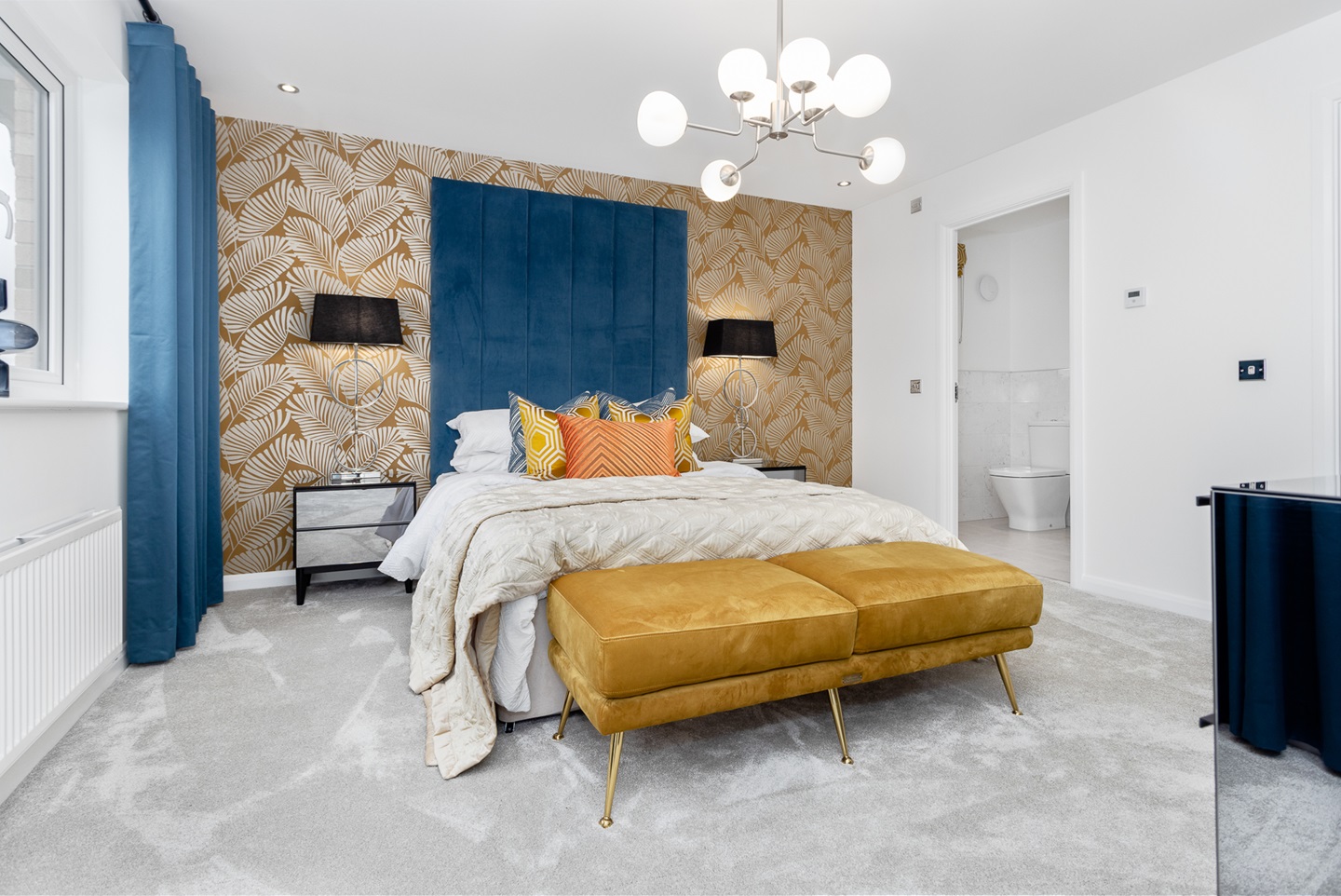 Bedroom one in the Stewart home