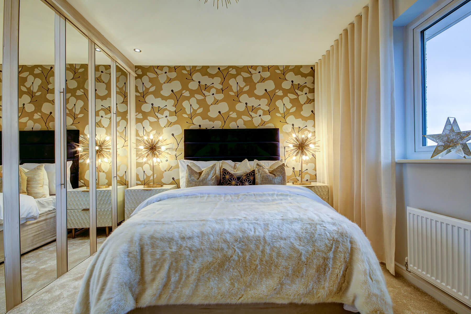 Bedroom three in the Wallace home