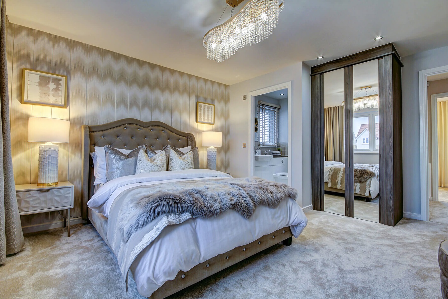 Bedroom two in the Wallace home