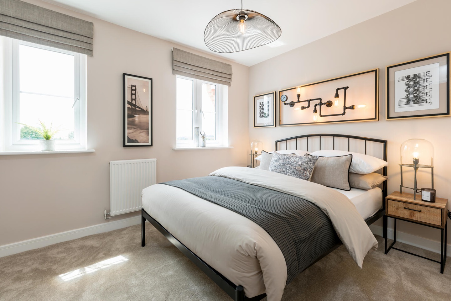 The second bedroom is generously sized with plenty of space