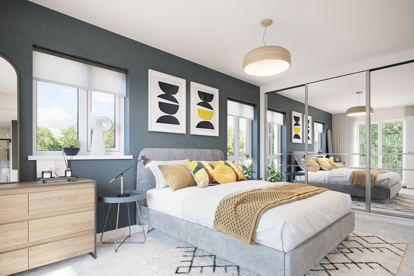 The generously sized bedrooms allow for plenty of storage