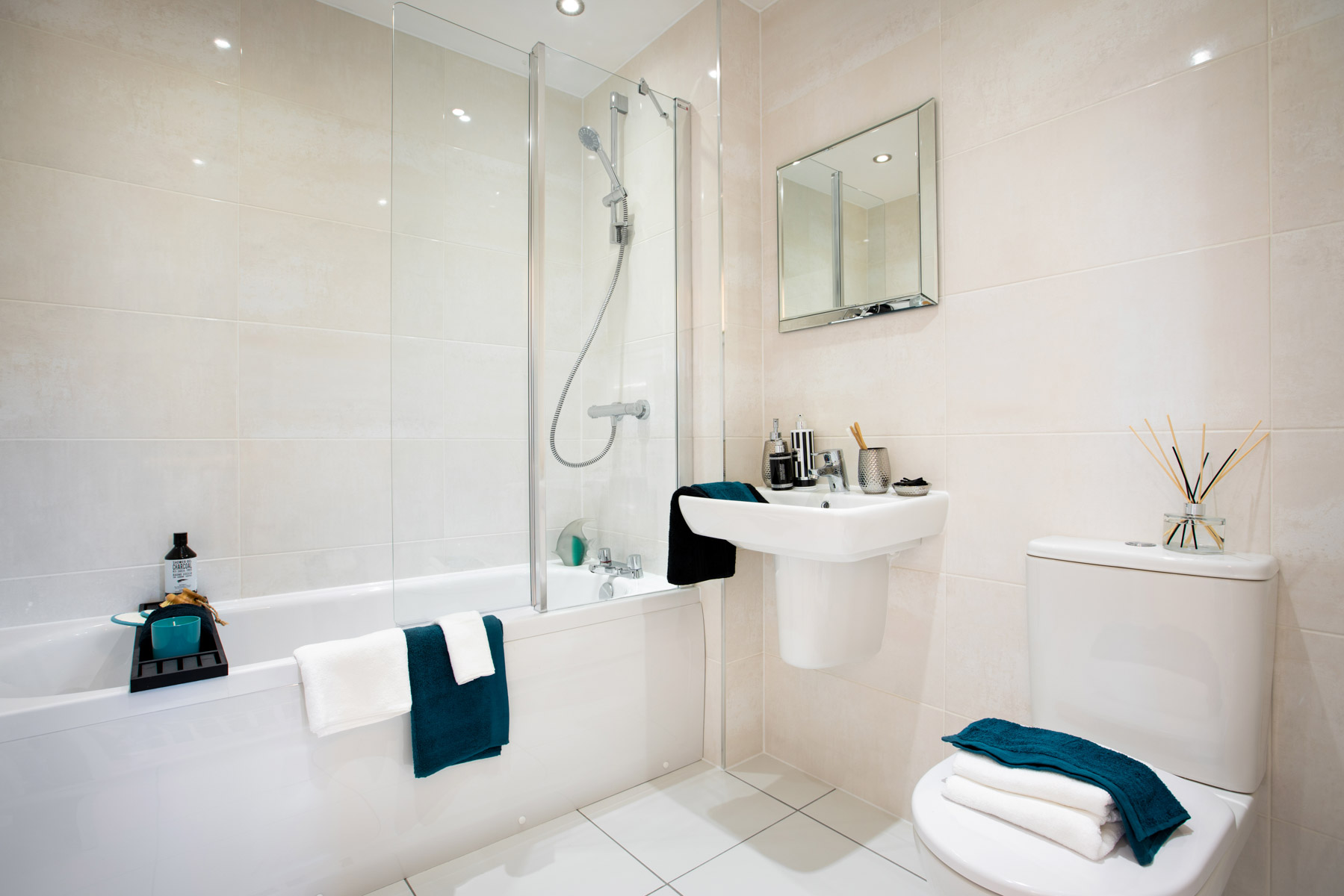 Personalise with a range of wall tiles and flooring