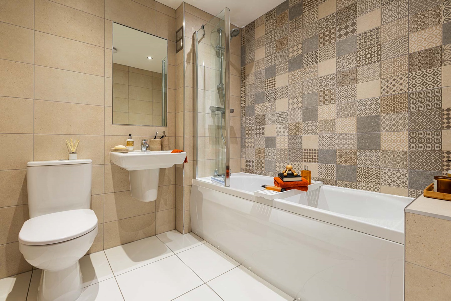 Personalise your bathroom with a range of tile options