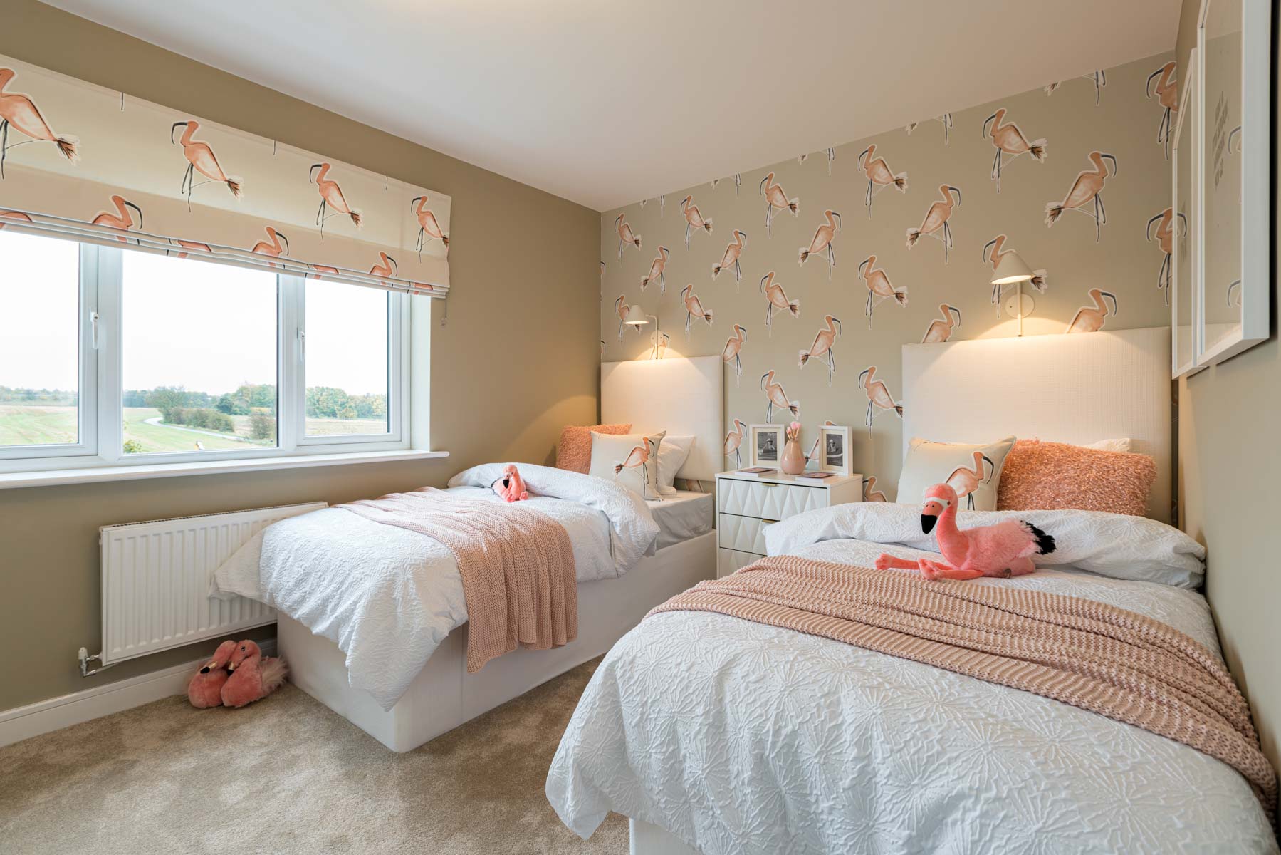 The second bedroom overlooks the rear garden