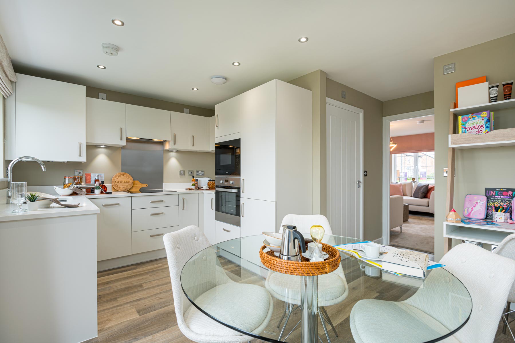 Plenty of storage is available in the kitchen 