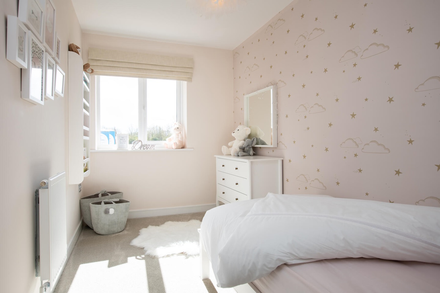 The third bedroom is ideal for children or as a home office