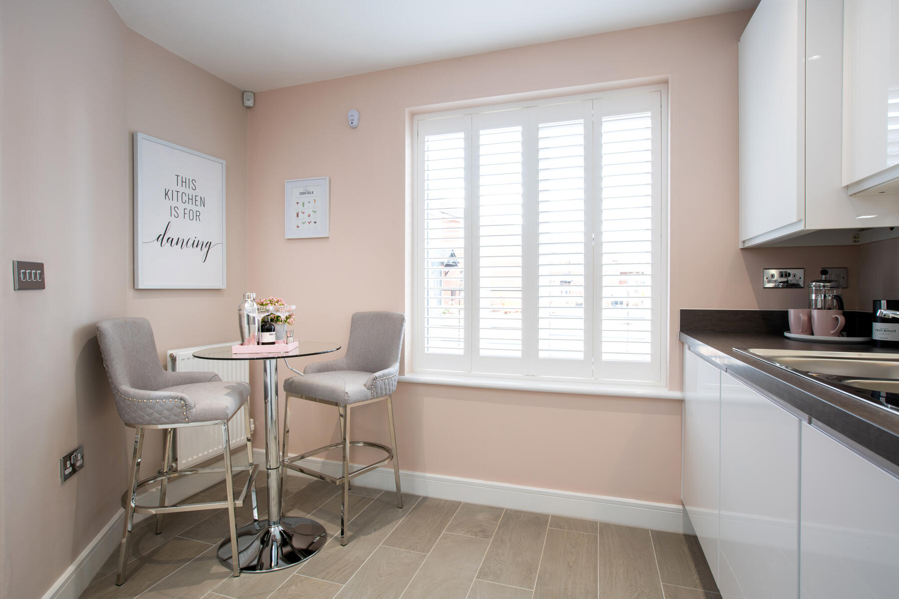 With space for a breakfast nook