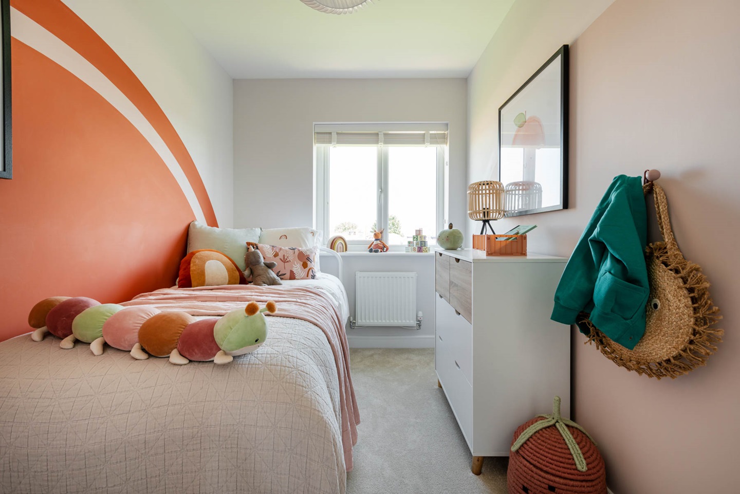 Bedroom 3 is a perfect room for a child or a home office