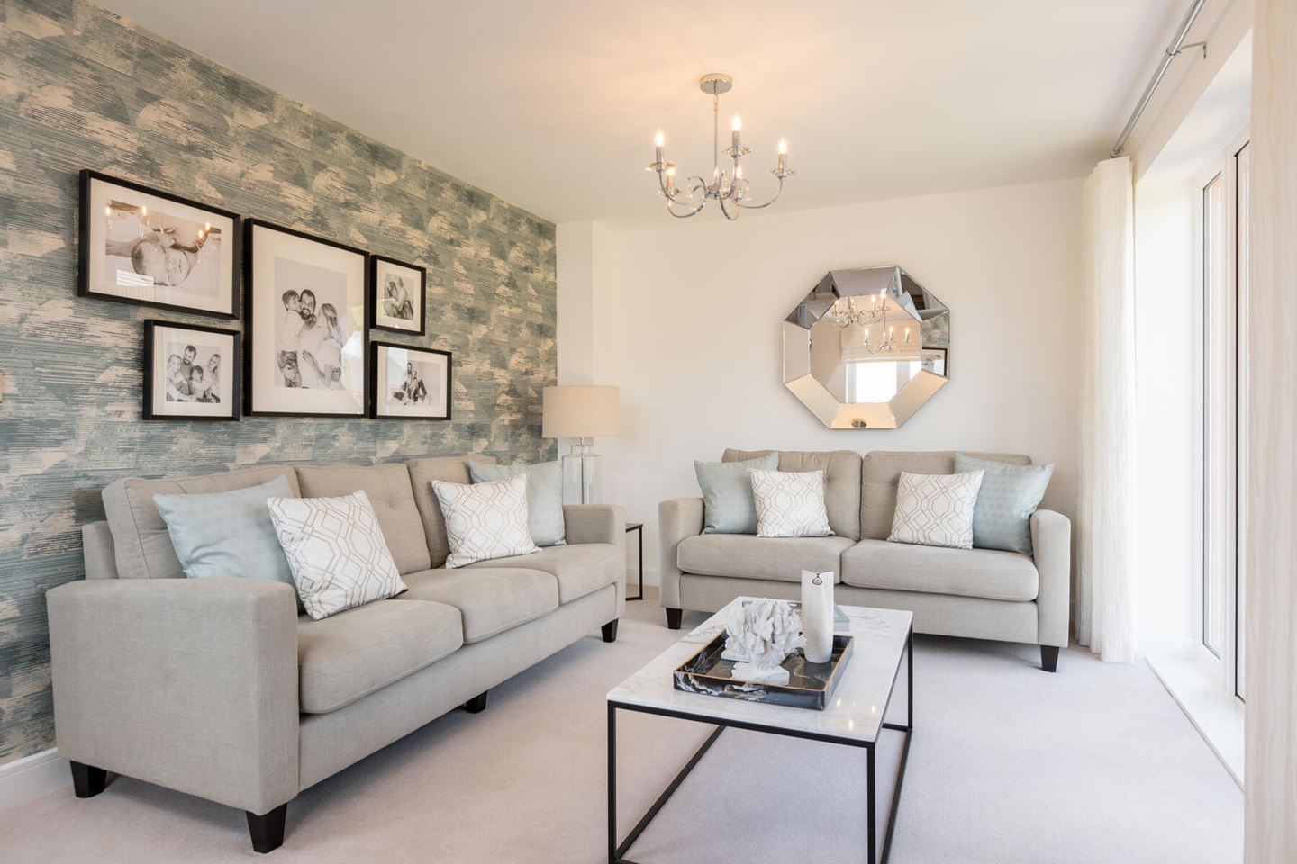 Room for two large sofas