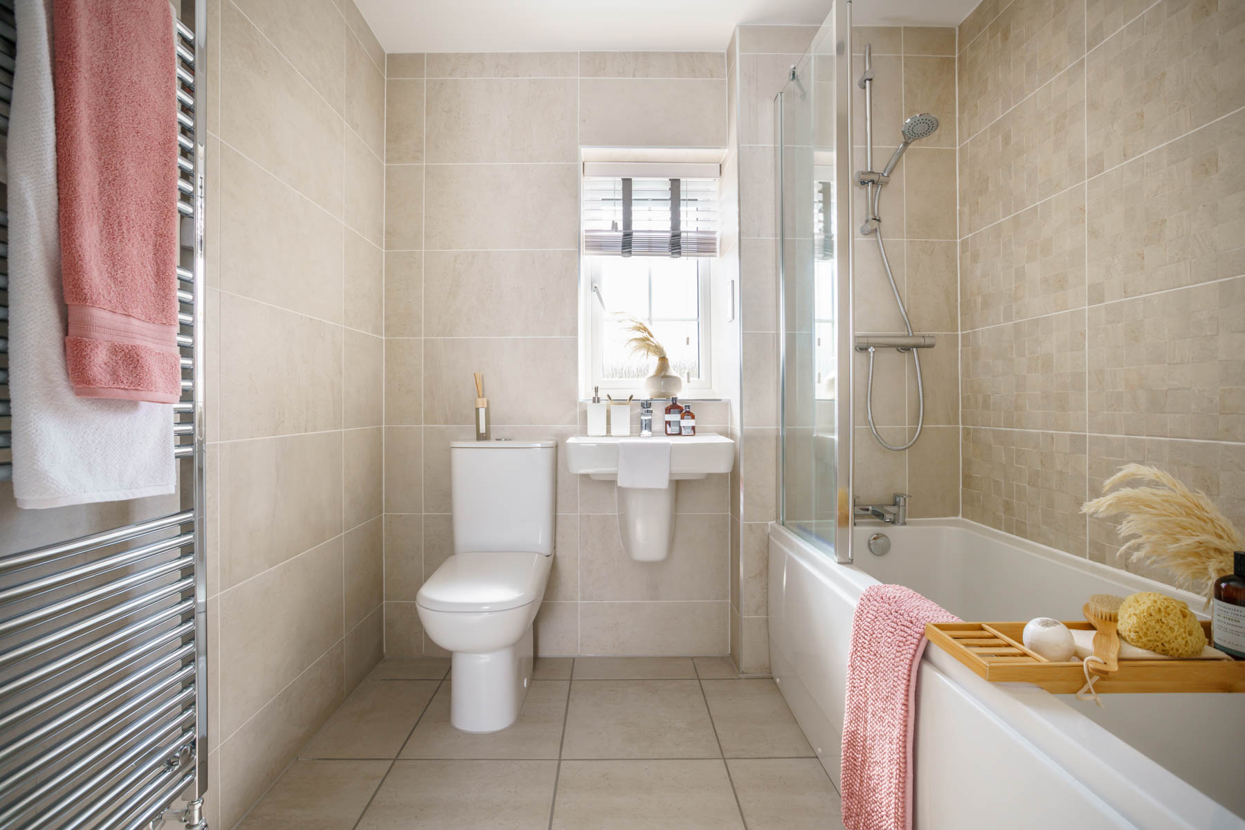 Personalise with a choice of wall tiles