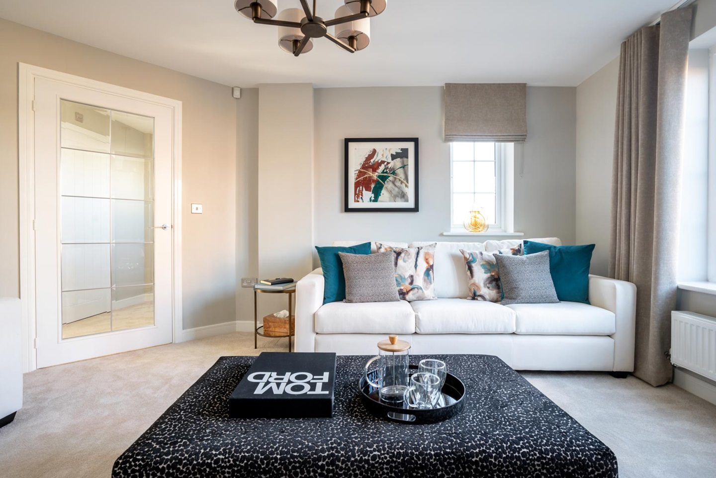 Additional windows flood the space with natural light