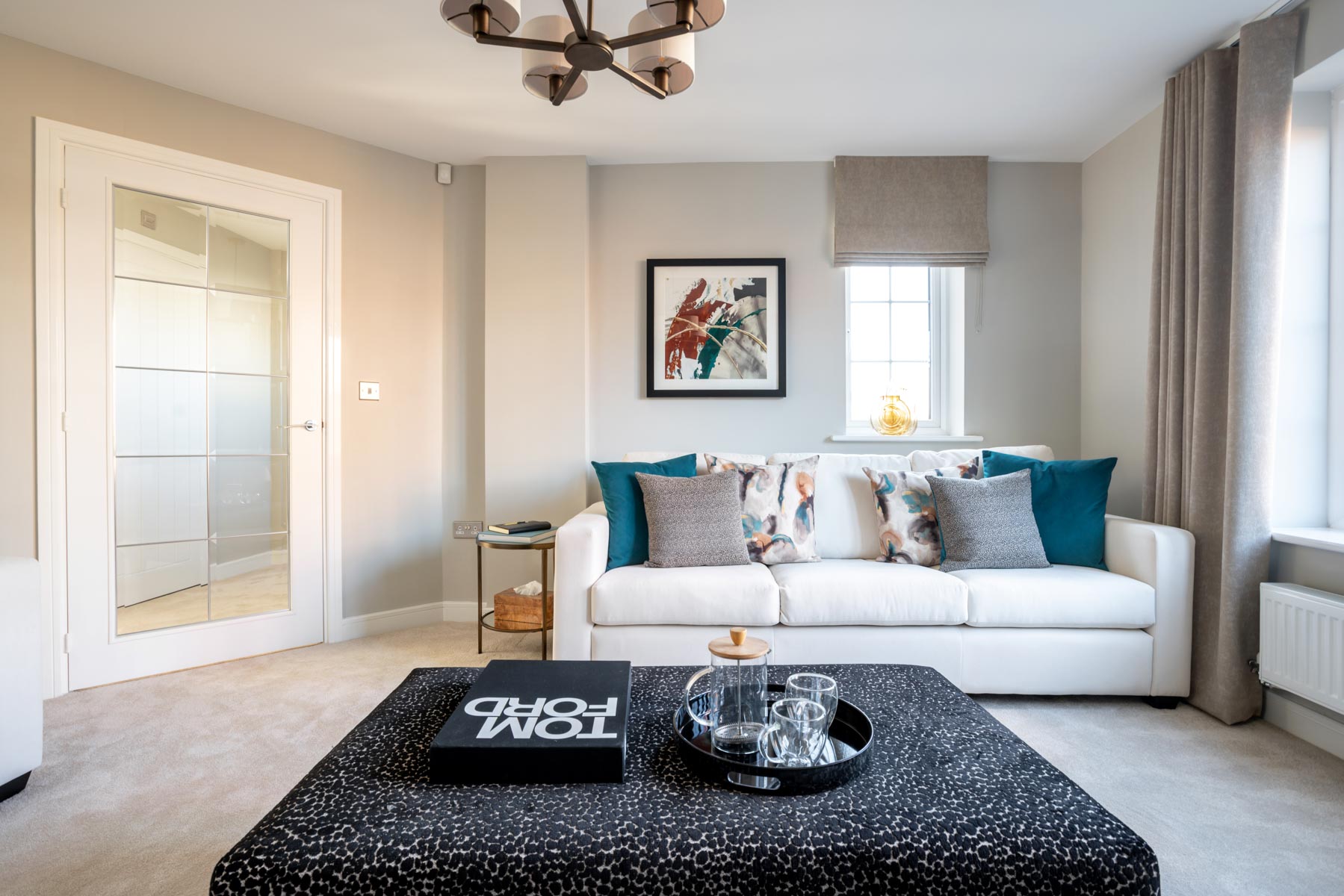 Additional windows flood the space with natural light