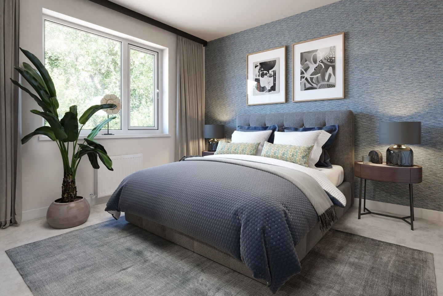 Bedroom 1 benefits from a convenient en-suite