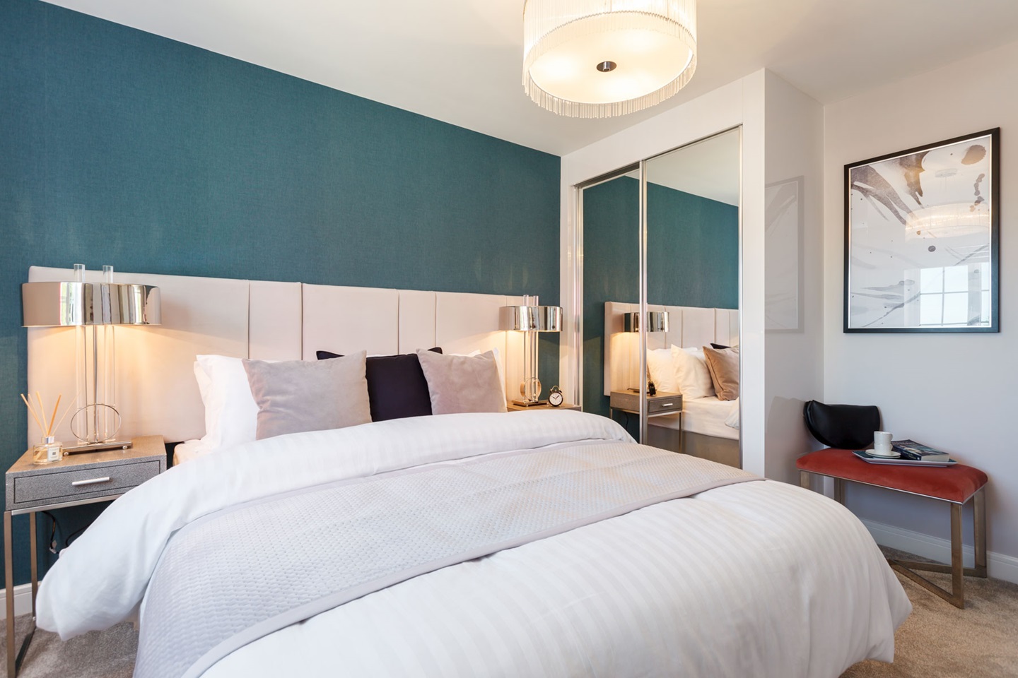 Fitted wardrobes can be added to utilise space