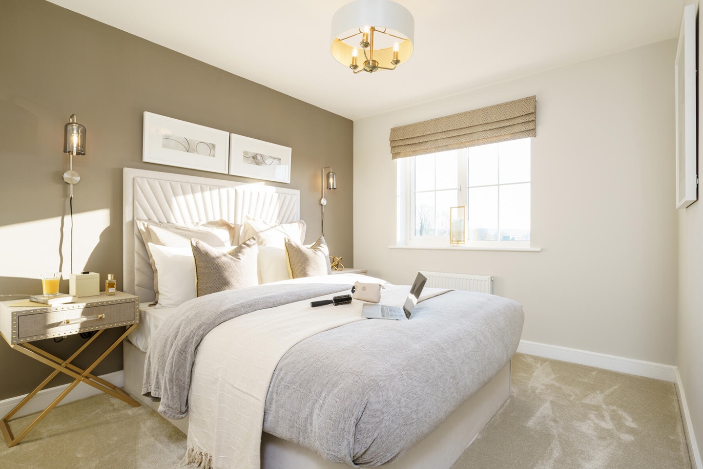 Bedroom two is bright and spacious