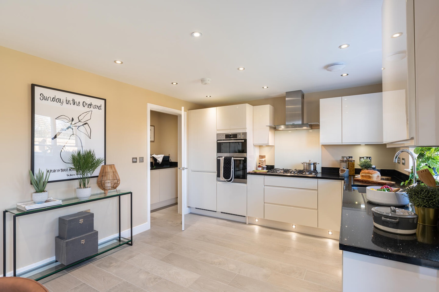 Plenty of natural light floods the kitchen