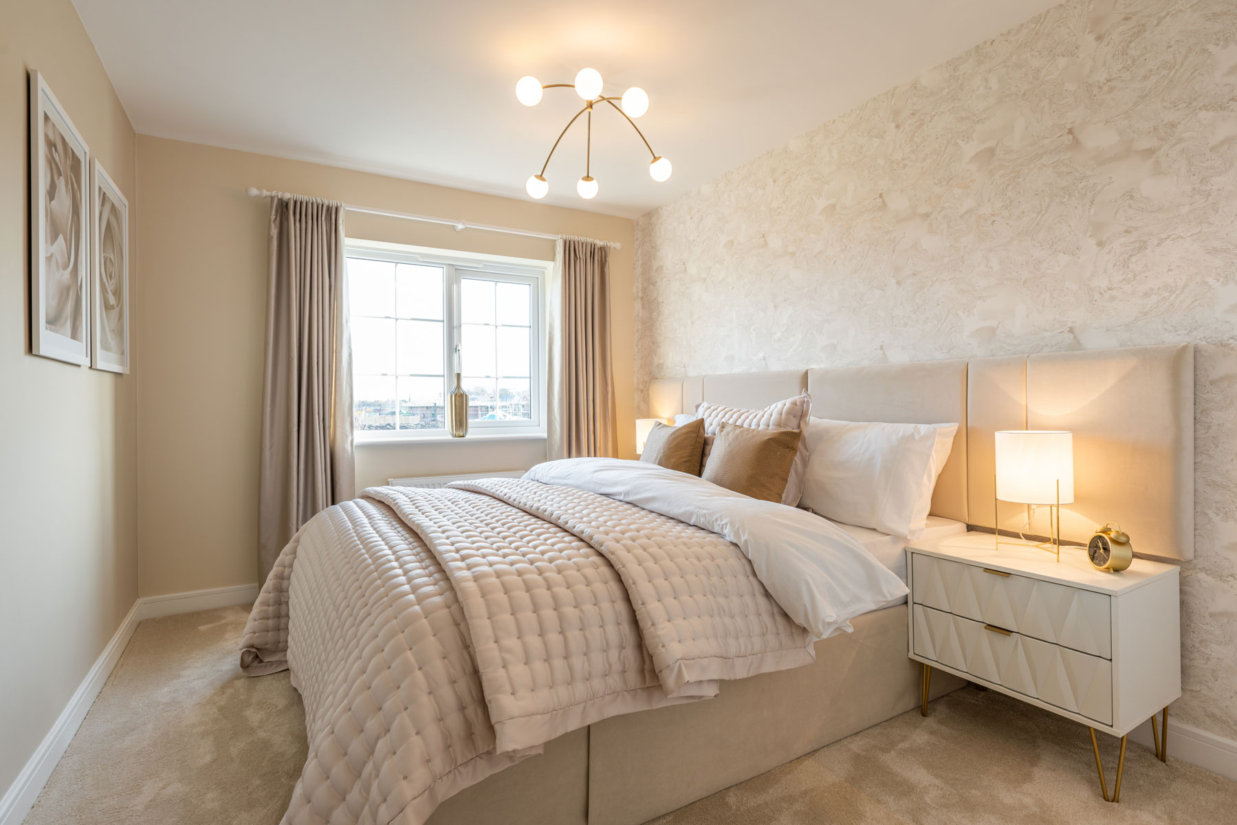 A generously proportioned second bedroom