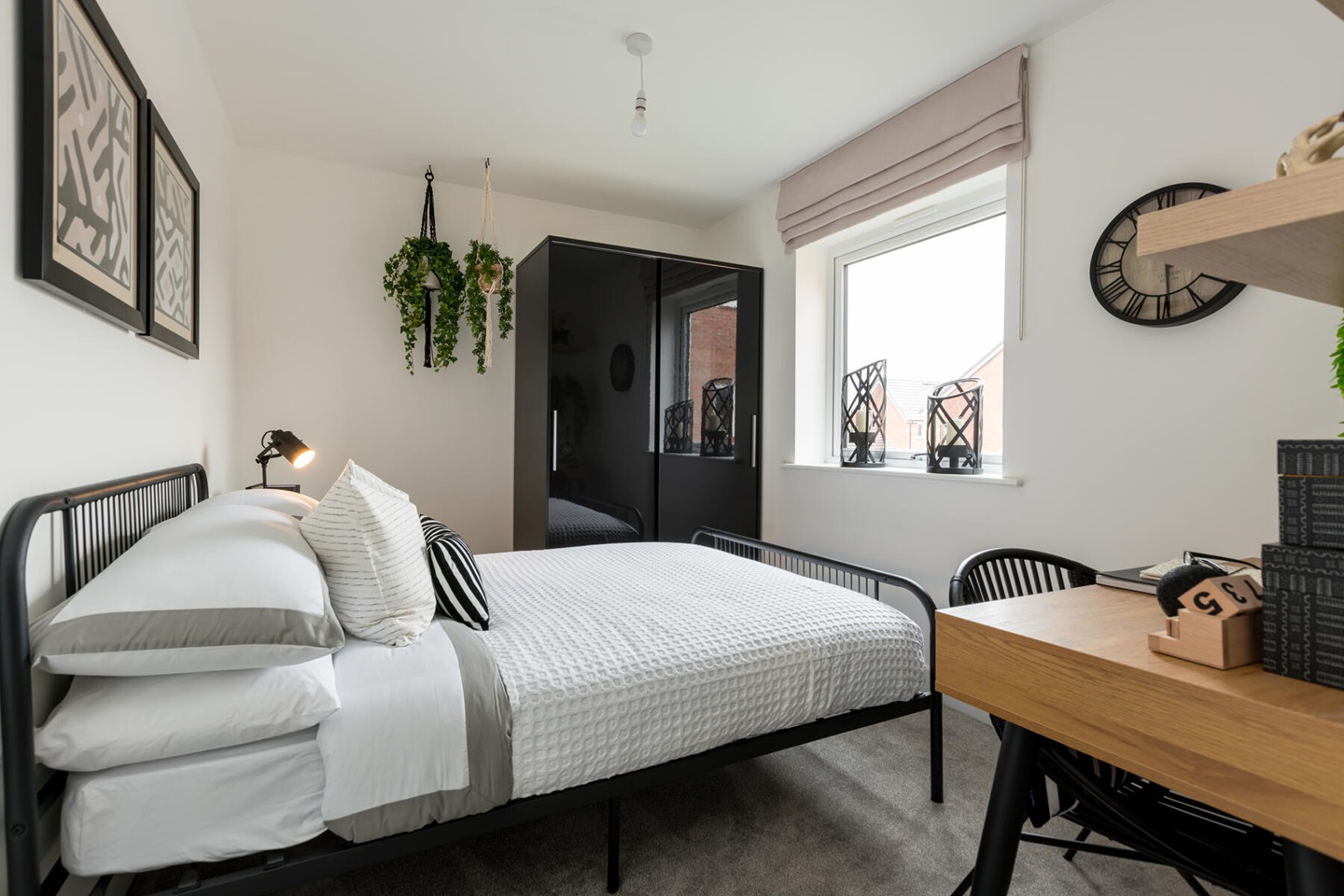 Spacious main bedroom with ample storage space