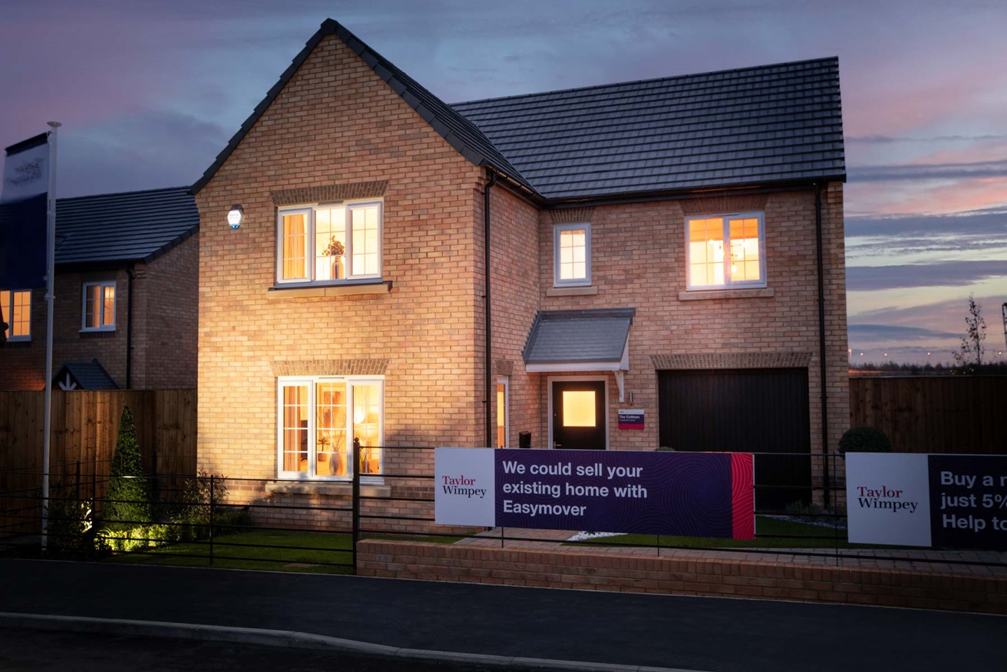 Coltham exterior dusk