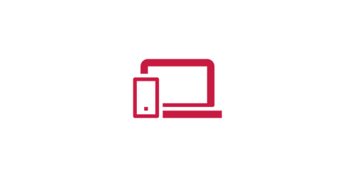 Computer and phone icon